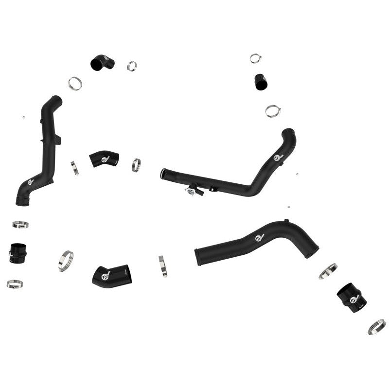 aFe 20-23 Ford Explorer ST V6 3.0L (tt) BladeRunner Aluminum Hot and Cold Charge Pipe Kit - Black