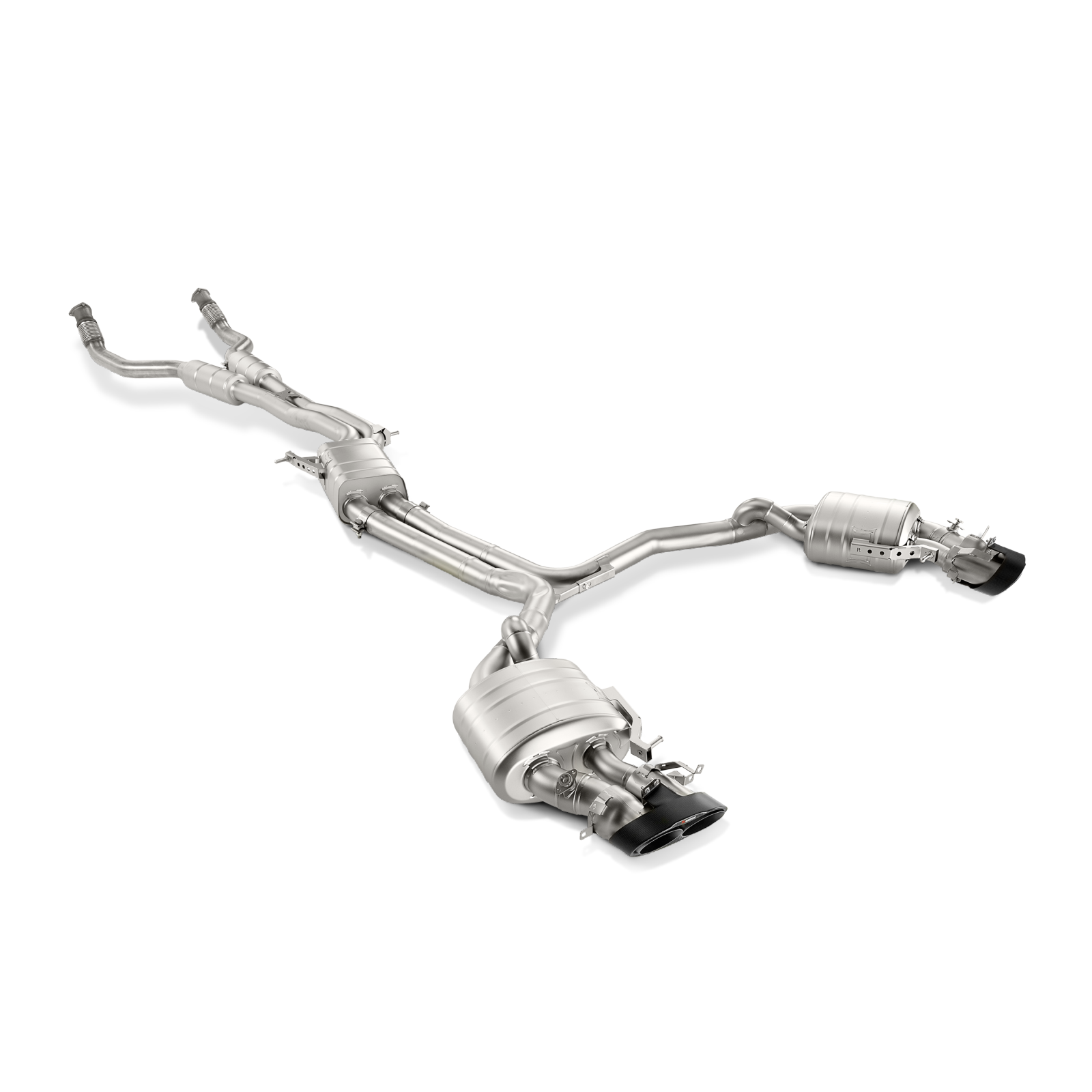 Akrapovič Evolution Line Catback Exhaust (Titanium) w/Carbon Tips - 2014-2017 Audi RS7 Sportback (C7) - T1 Motorsports