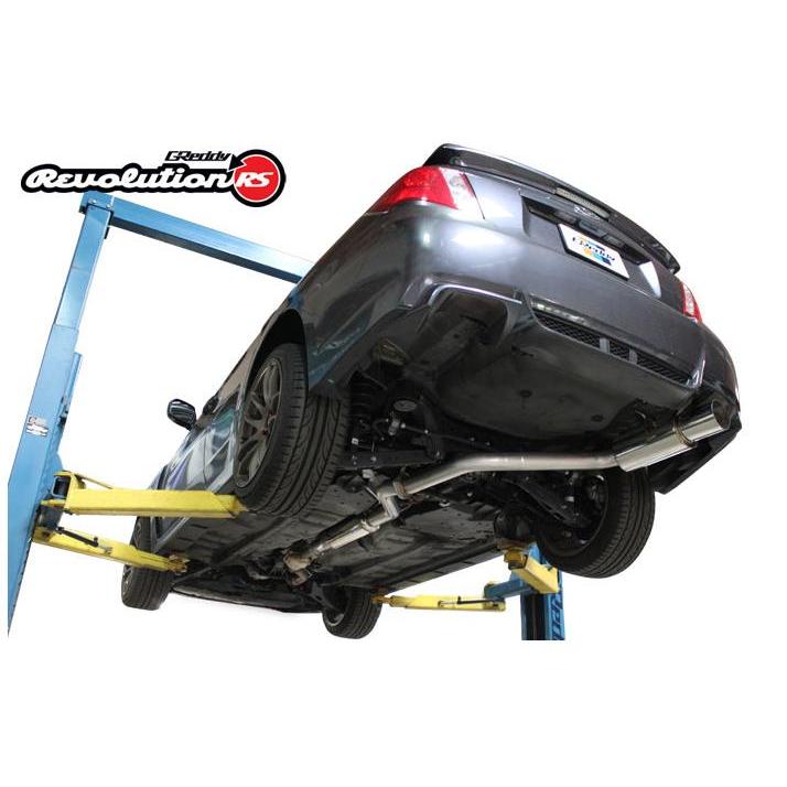 Greddy 11-14 Subaru WRX/STI (Sedan) 76mm Single Side Cat-Back Revolution RS Exhaust - T1 Motorsports