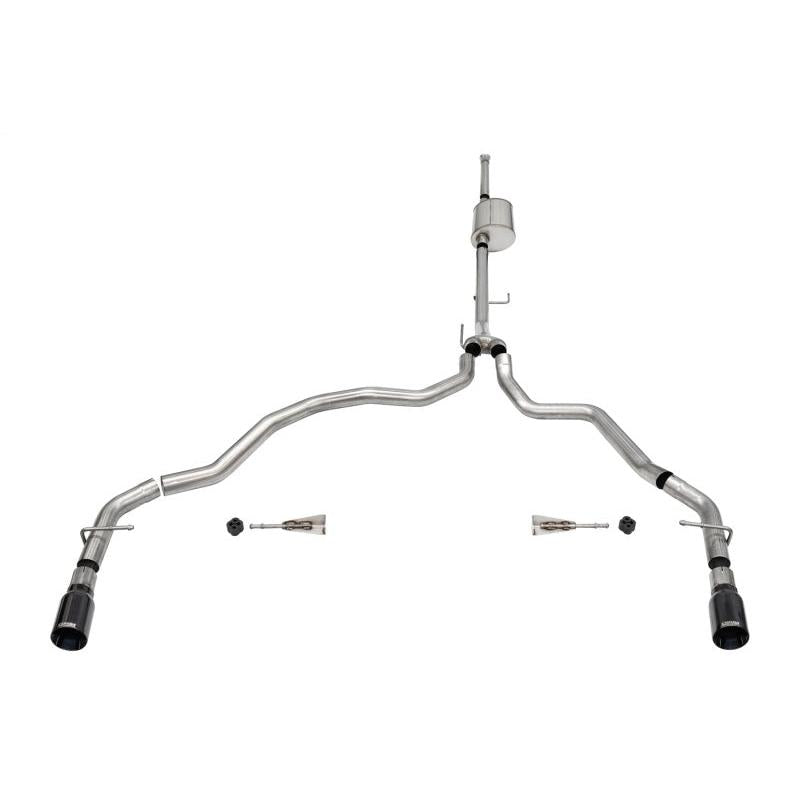 Corsa 2021-2022 Ford F-150 SuperCrew/6.5in Bed 5.0L V8 Sport Cat-Back Dual Rear Exit-Black PVD - T1 Motorsports