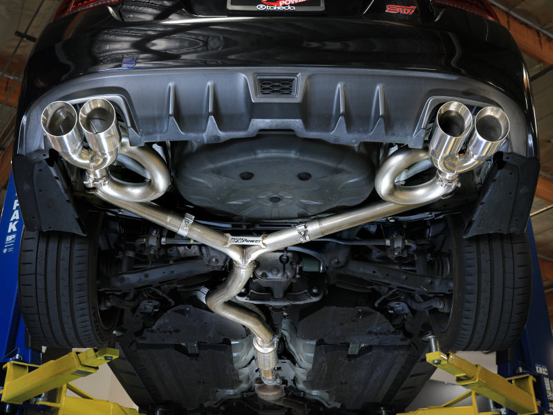 aFe Subaru WRX/STi 15-21 H4-2.0/2.5L Takeda 3in to 2-1/2in Stnlss Cat-Back Exhst w/ Polished Tip