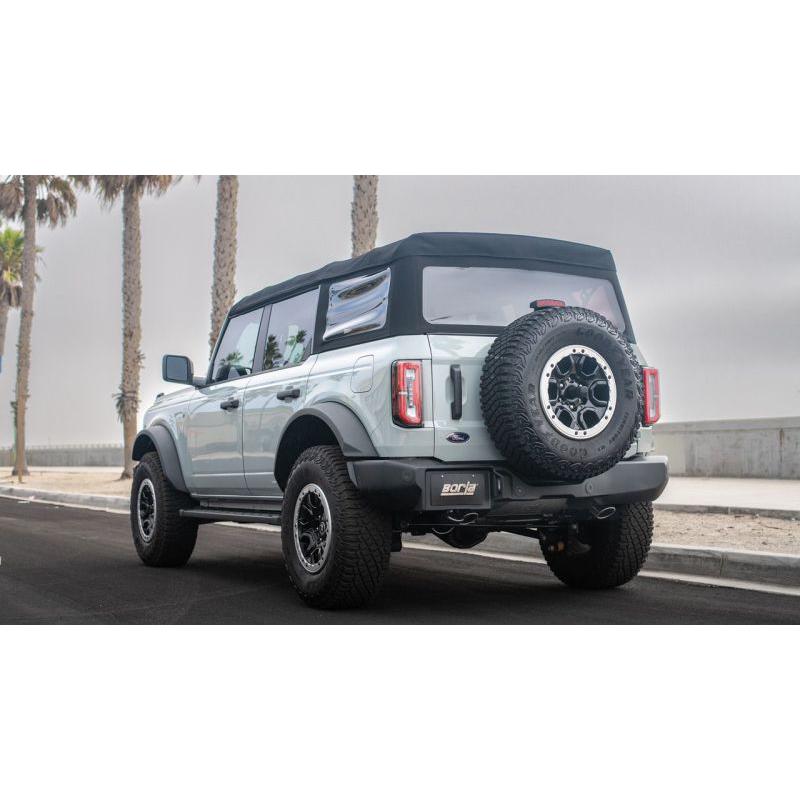 Borla Touring Axle-Back Exhaust w/ Bright Chrome Tips - 2021-2025 Ford Bronco 2.7L V6