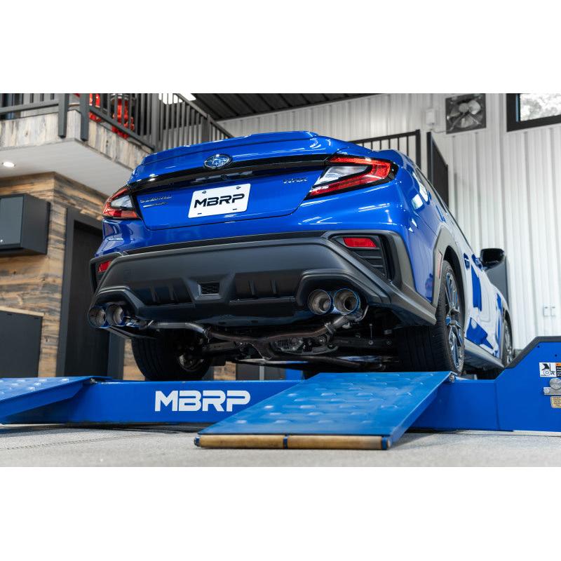 MBRP 2022 Subaru BRZ 2.4L/Toyota GR86 2.4L 2.5in Dual Split Rear Exit w/ Quad BE Tips - T304