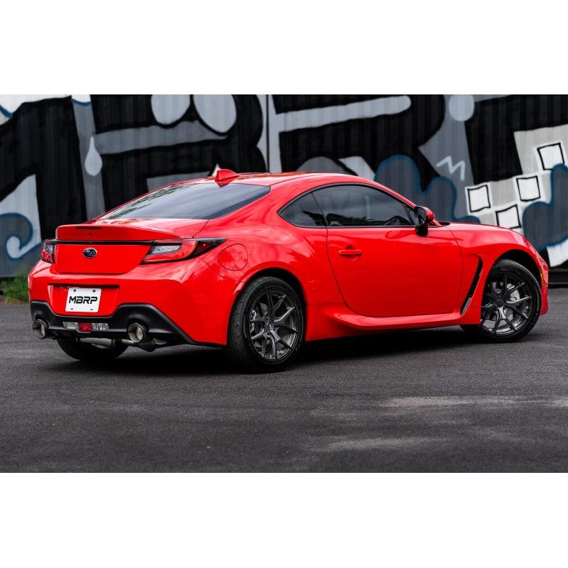 MBRP 13-22 Subaru BRZ 2.0L/ 2.4L 3in Dual Split Rear Cat Back w/CF Tips- T304