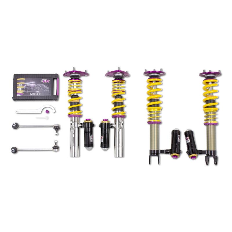 KW Clubsport Coilover Kit 3-Way - 2006-2012 Porsche 911 Carrera 4/4S/Turbo - T1 Motorsports