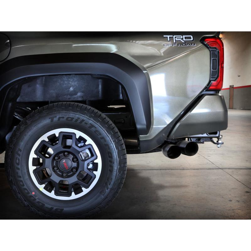 aFe 2024 Toyota Tacoma L4 2.4L Vulcan Series 2.5-3in 304 SS Steel Cat-Back Exhaust w/Black Tips