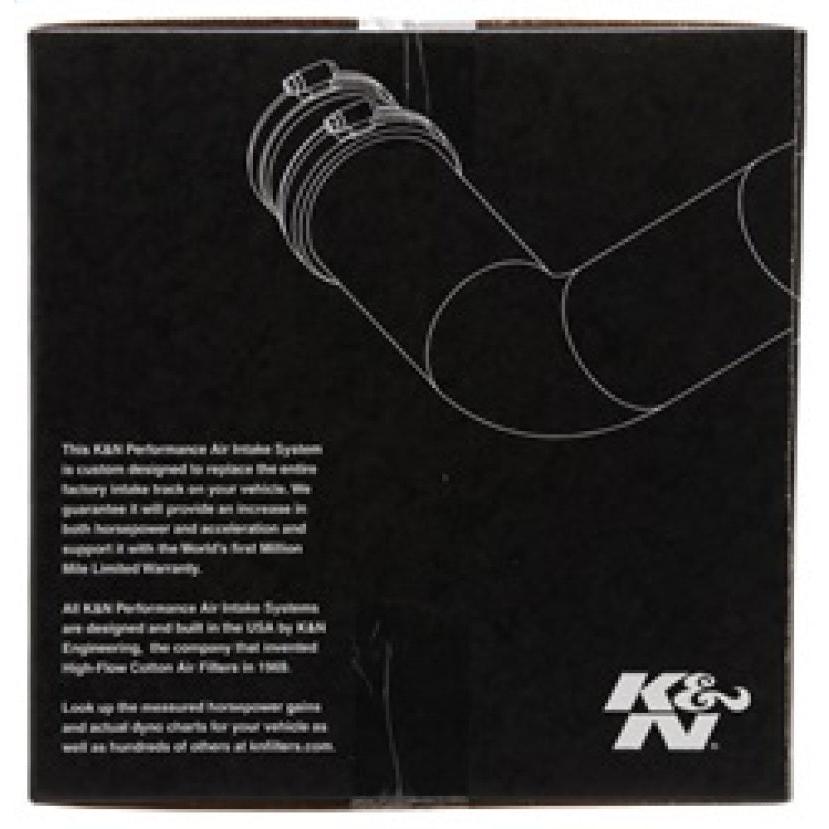 K&N 07 Mitsubishi Lancer L4-2.0L Silver Typhoon Short Ram Intake