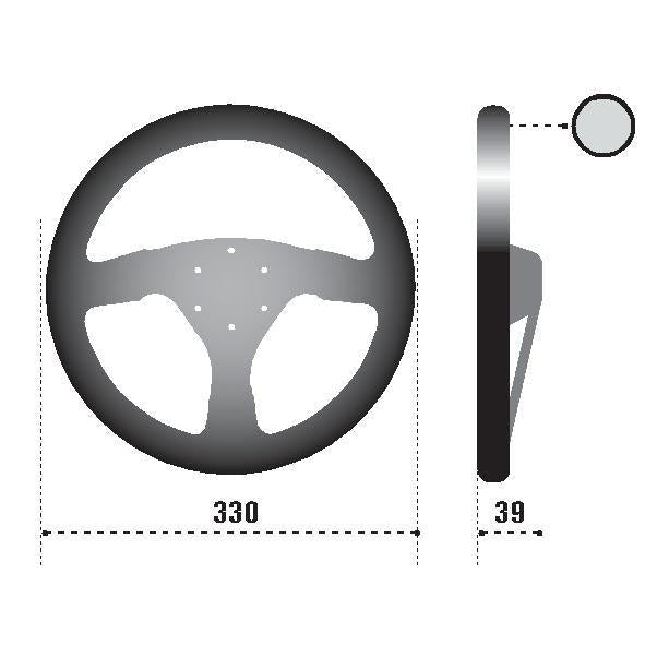 Sparco Strwhl 323 Suede Black