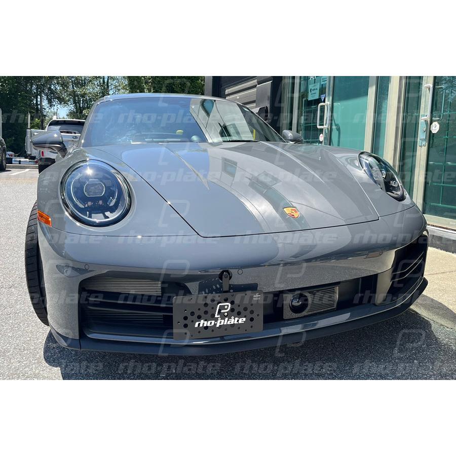 Rho-Plate V2 License Plate Relocator - Porsche 911 (992.1 & 992.2) Carrera / Carrera S / 4S / GTS / Targa - 2020-2026 - T1 Motorsports