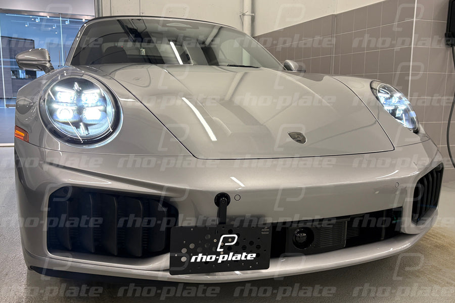 Rho-Plate V2 License Plate Relocator - Porsche 911 (992.1 & 991.2) Turbo & Turbo S - 2021-2026