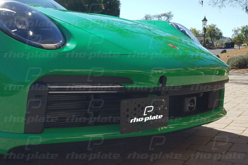 Rho-Plate V2 License Plate Relocator - Porsche 911 (992.1 & 991.2) Turbo & Turbo S - 2021-2026