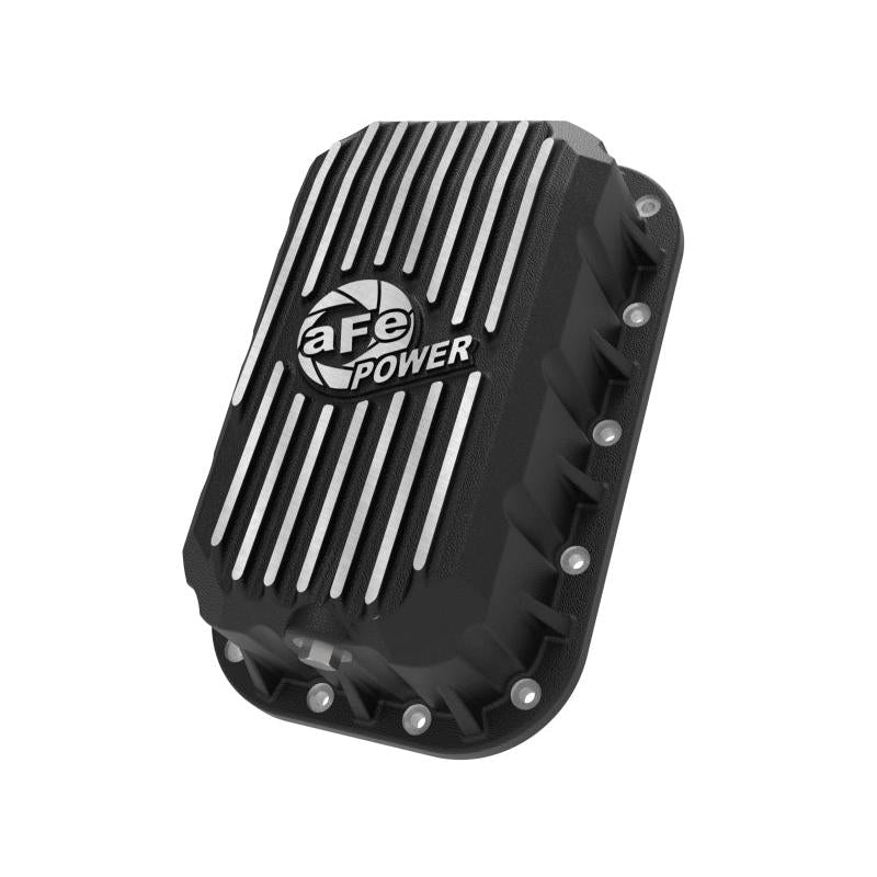 aFe POWER Pro Series Engine Oil Pan Black w/ Machined Fins Jeep Wrangler (JK) 12-18 V6-3.6L