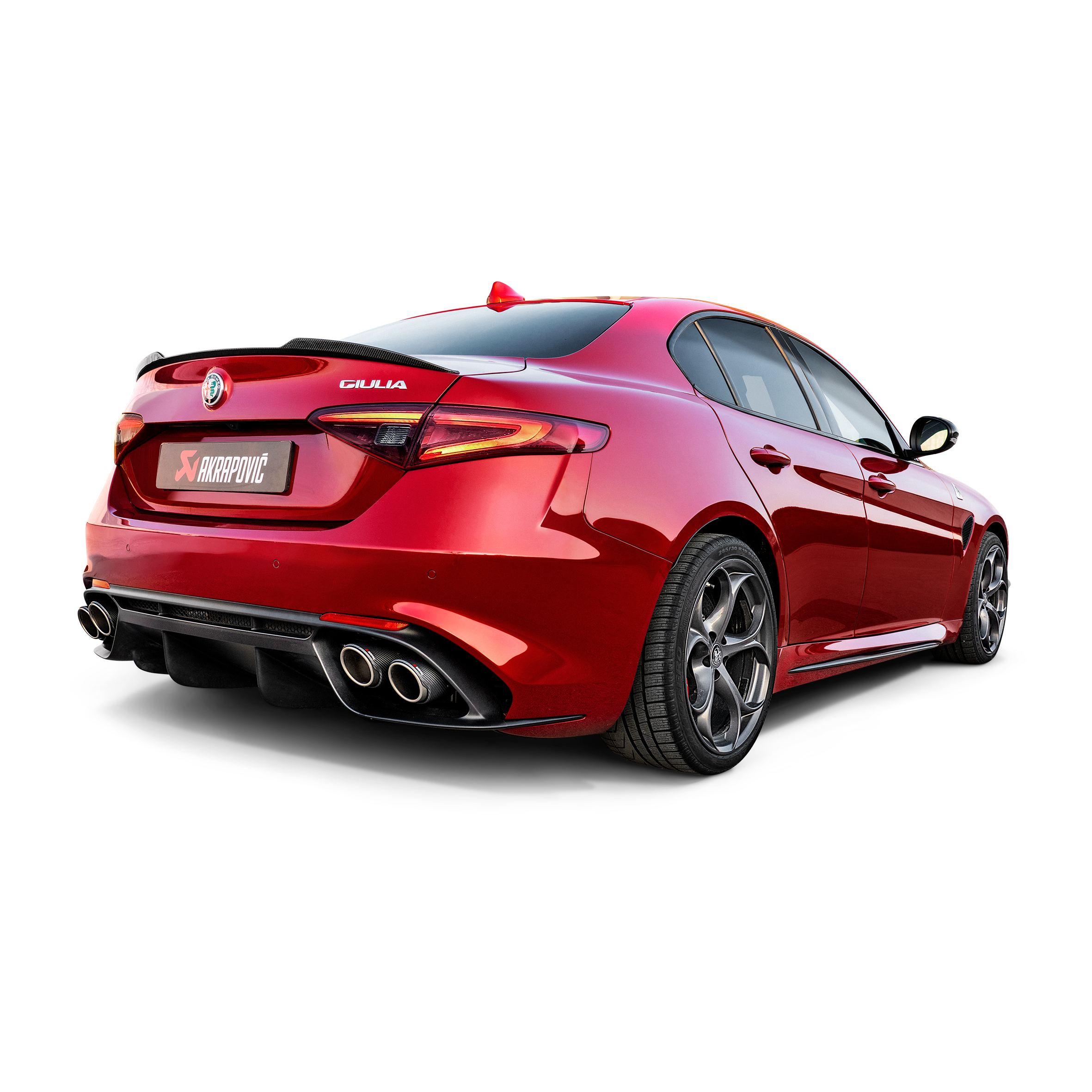 Akrapovič Slip-On Line Exhaust (Titanium) - 2016-2020 Alfa Romeo Giulia Quadrifoglio