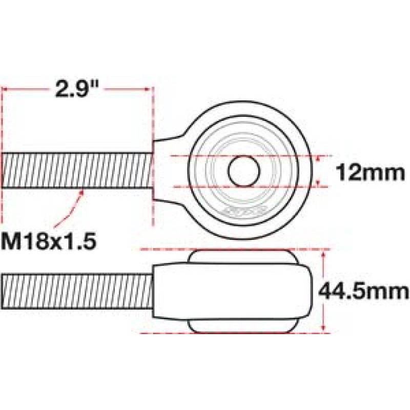 SPC Performance XAXIS Rod End Ball Joint - T1 Motorsports