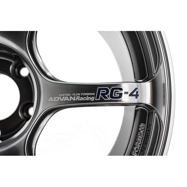 Yokohama Wheel ADVAN Racing RG-4 - 18x8.5 / 5x100 / +44 - Racing Hyper Black & Ring (FRS/BRZ/GR86)