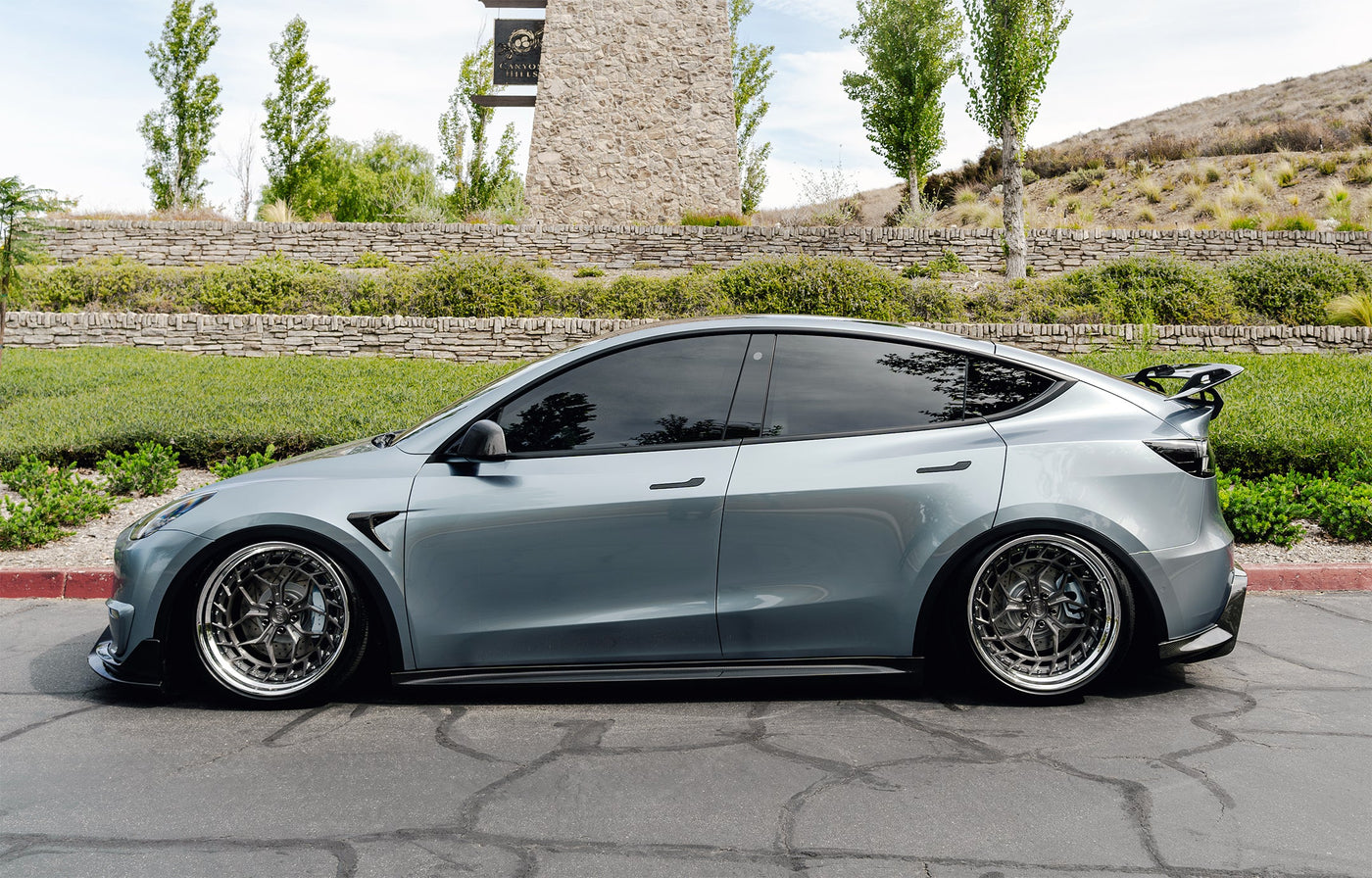 ADRO Tesla Model Y AT-S Carbon Fiber Swan Neck Wing (2020-2024)