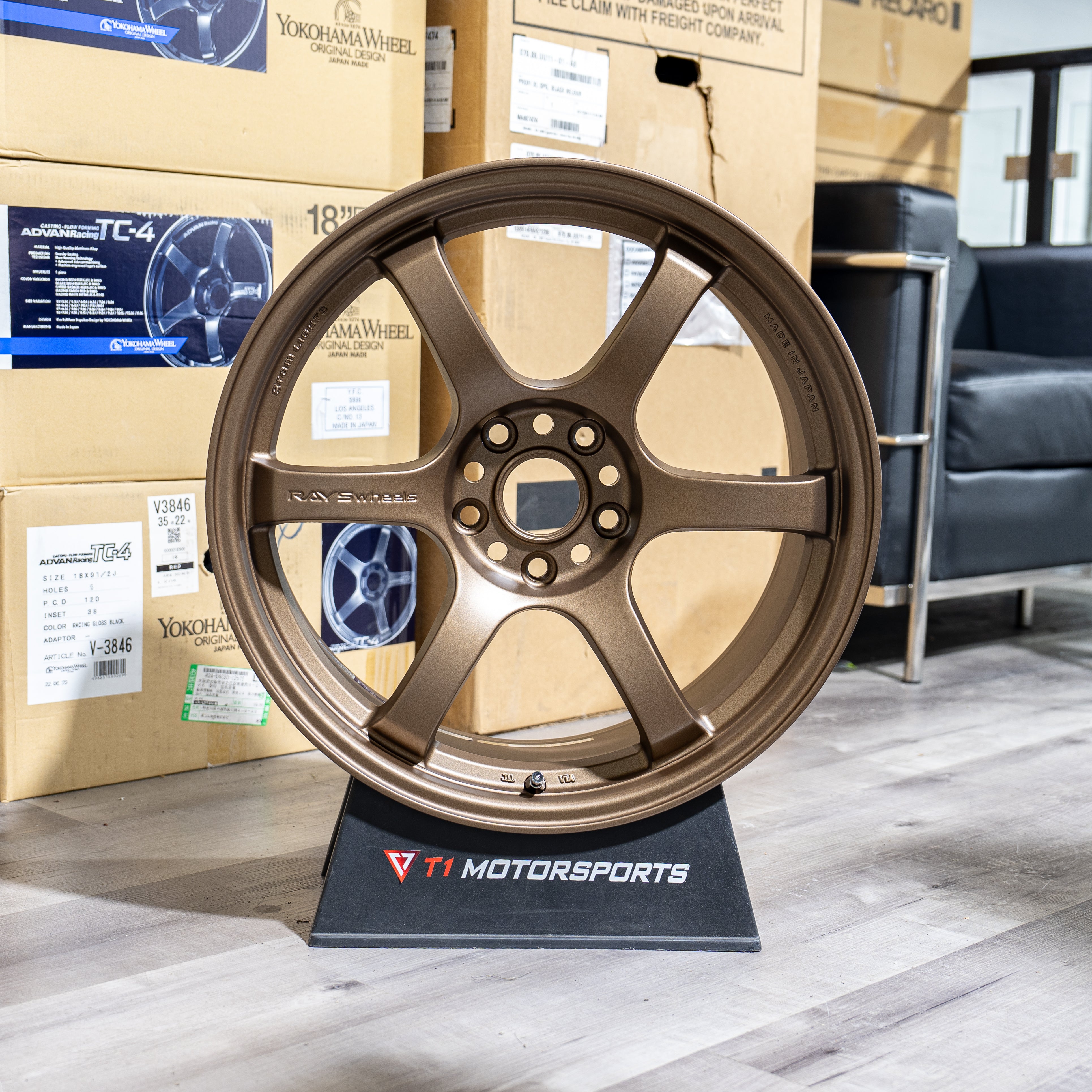 Rays Gram Lights 57DR - 18x9.5 / 5x114.3 / +38 - Matte Bronze (WRX/STI/EVO)