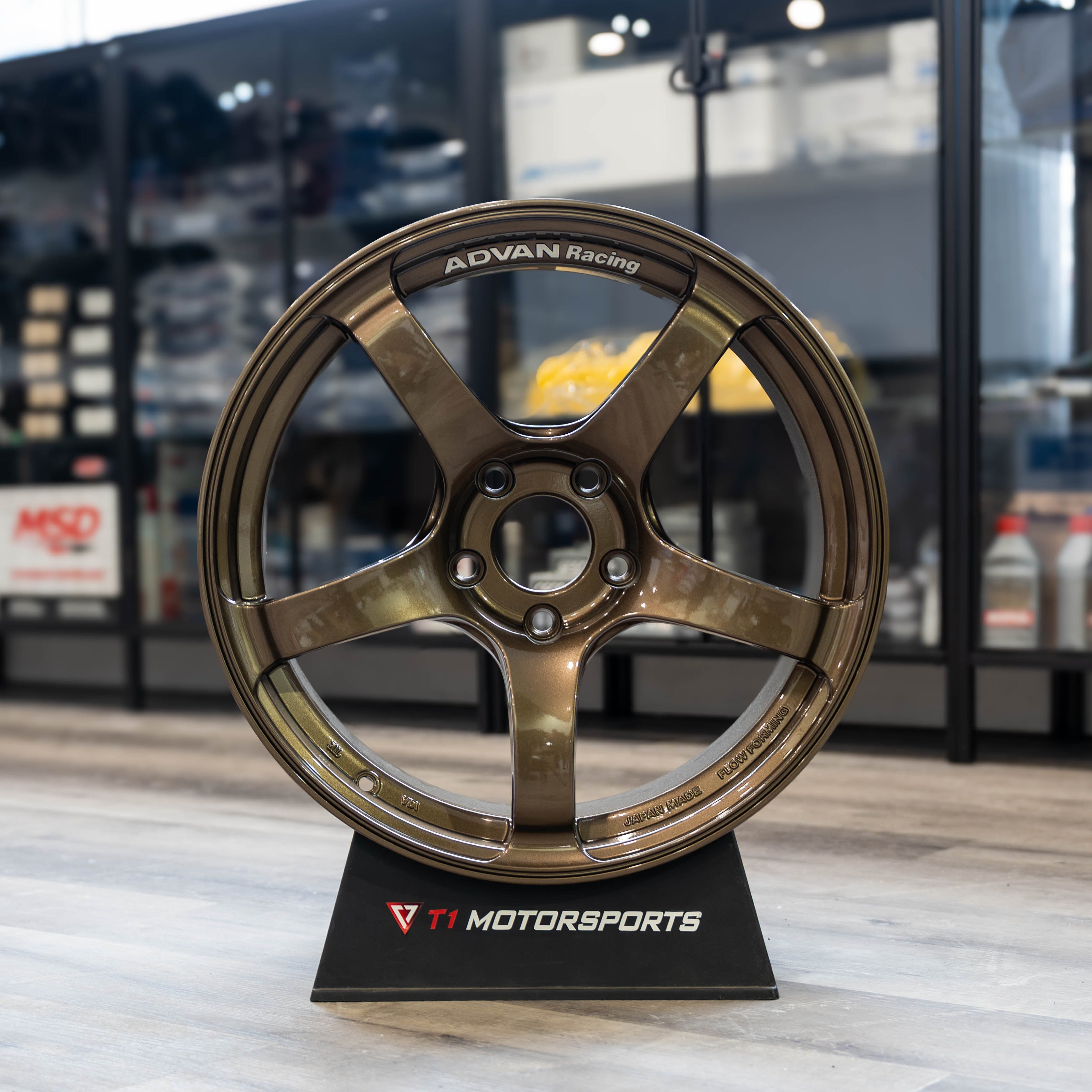 Yokohama Wheel ADVAN Racing TC-4 - 17x9.5 / 5x114.3 / +50 - Umber Bronze Metallic & Ring (AP1/AP2 S2000)