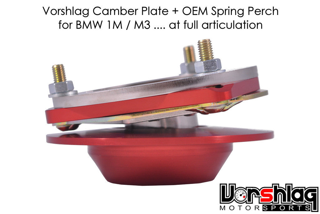 Vorshlag BMW E82 1M/E9X M3 Camber/Caster Plates & OEM Perches