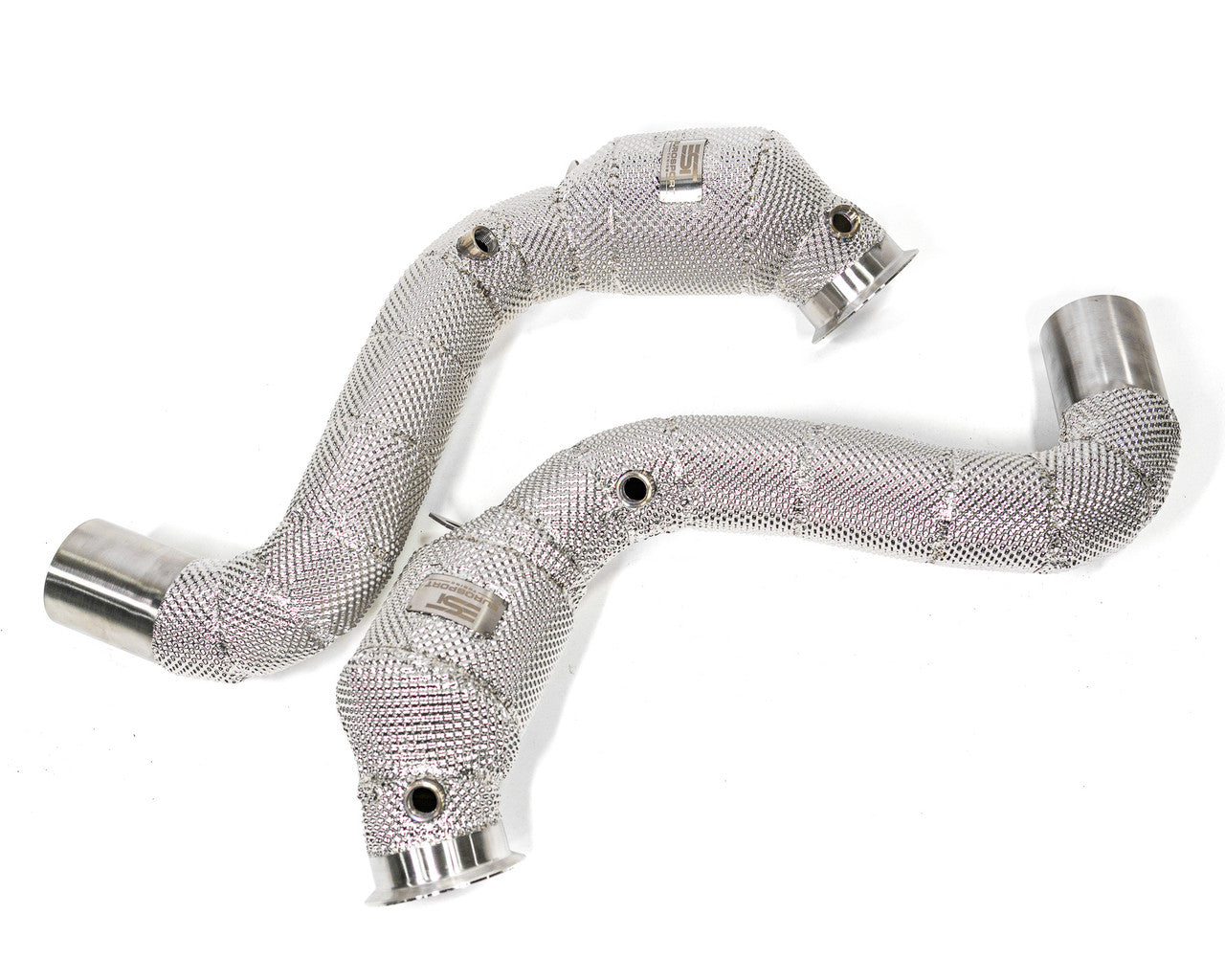 EST High-Flow Catted Downpipe w/Heat Shield - 2016-2021 Mercedes-Benz W205 C63/C63S AMG V8 4.0L