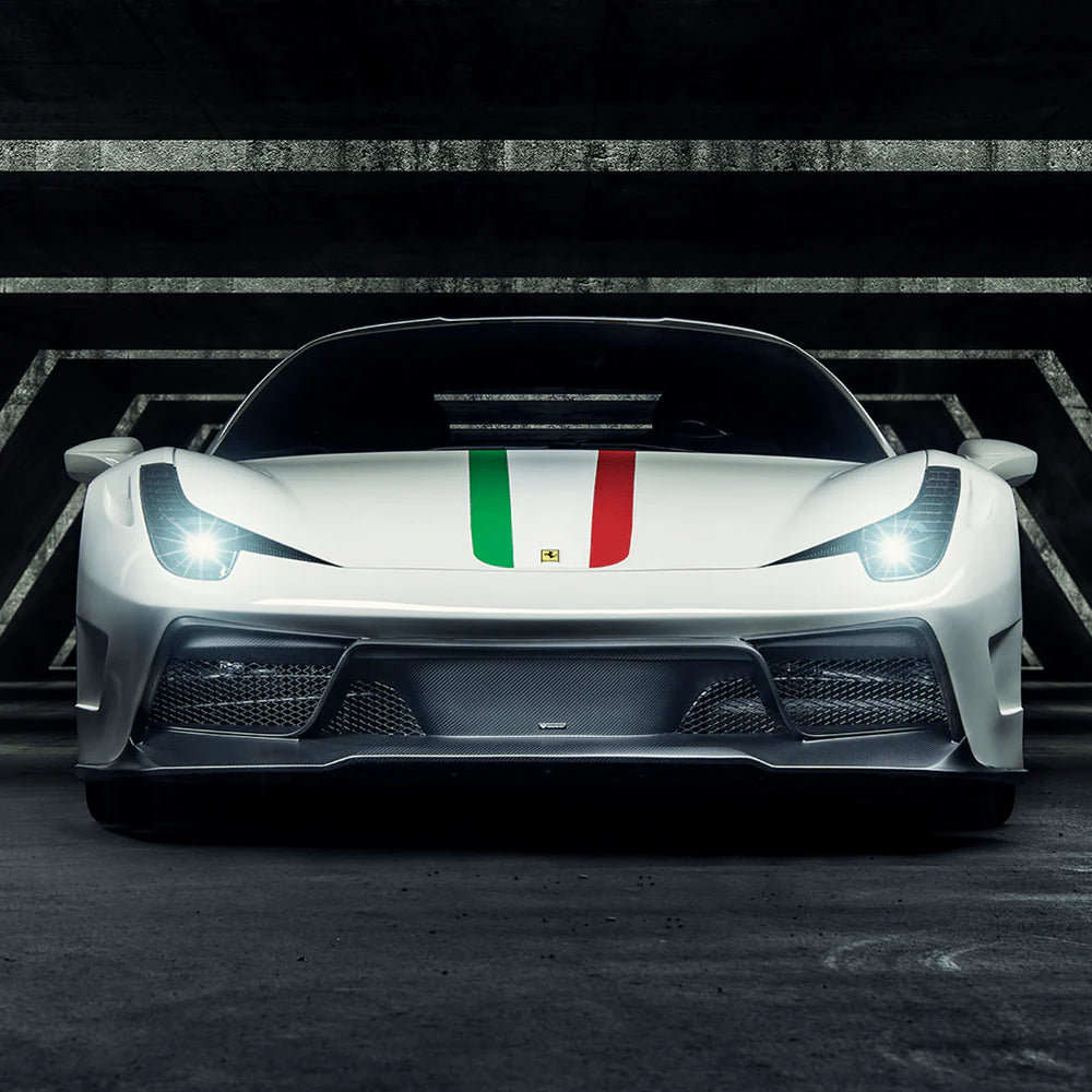 Vorsteiner VX Aero Carbon Fiber Front Bumper w/ Front Spoiler - 2009-2015 Ferrari 458 Italia