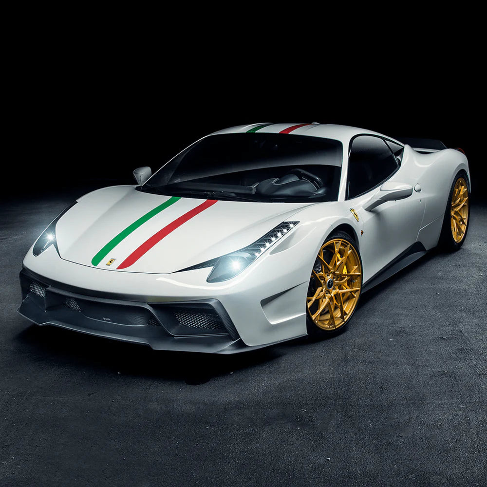 Vorsteiner VX Aero Carbon Fiber Front Bumper w/ Front Spoiler - 2009-2015 Ferrari 458 Italia
