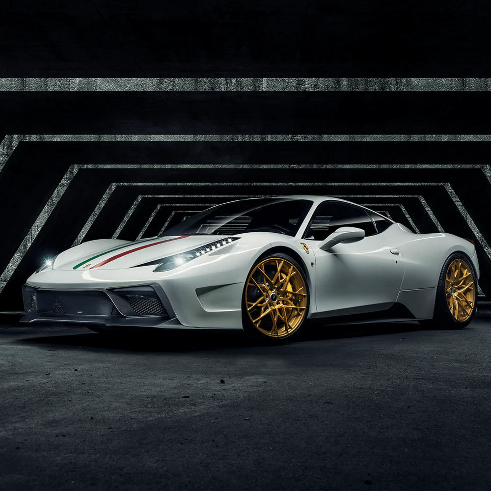 Vorsteiner VX Aero Carbon Fiber Front Bumper w/ Front Spoiler - 2009-2015 Ferrari 458 Italia