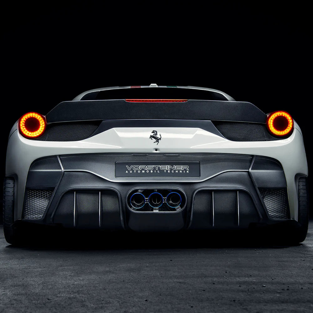 Vorsteiner VX Aero Carbon Fiber Rear Bumper w/ Rear Diffuser (Incl. Exhaust Tips) - 2009-2015 Ferrari 458 Italia