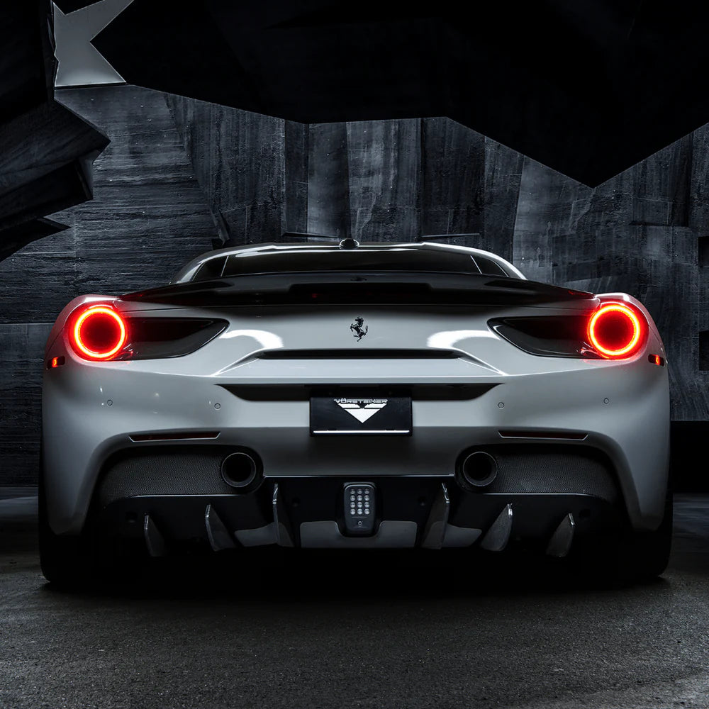 Vorsteiner Diavolo Carbon Fiber Rear Diffuser Fins (Set of 6) - 2015-2019 Ferrari 488