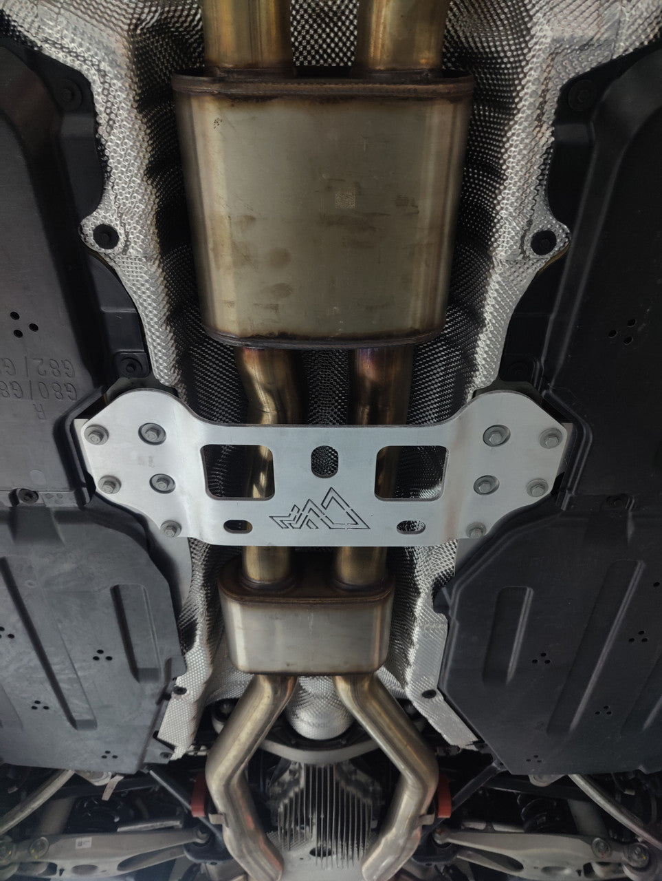 MAD BMW G8X M3 M4 S58 Resonated Single Midpipe (Brace Included)