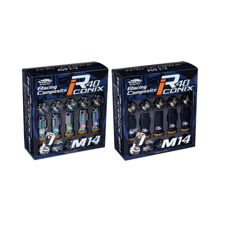 Project Kics Iconix R40 Racing Lug Nut Set (Capless) - M14x1.50/M14x1.25 - T1 Motorsports