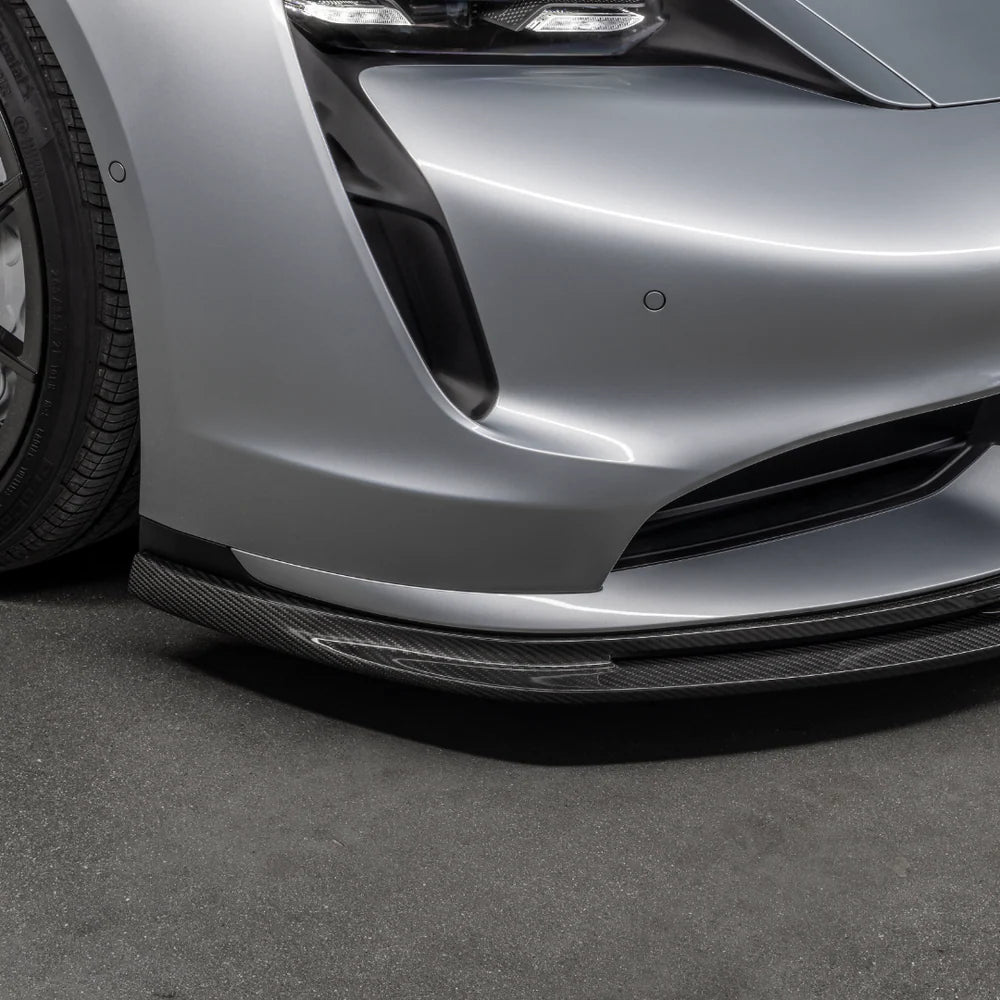 Vorsteiner GW9 Design Carbon Fiber Front Spoiler - 2020-2024 Porsche Taycan Turbo/S
