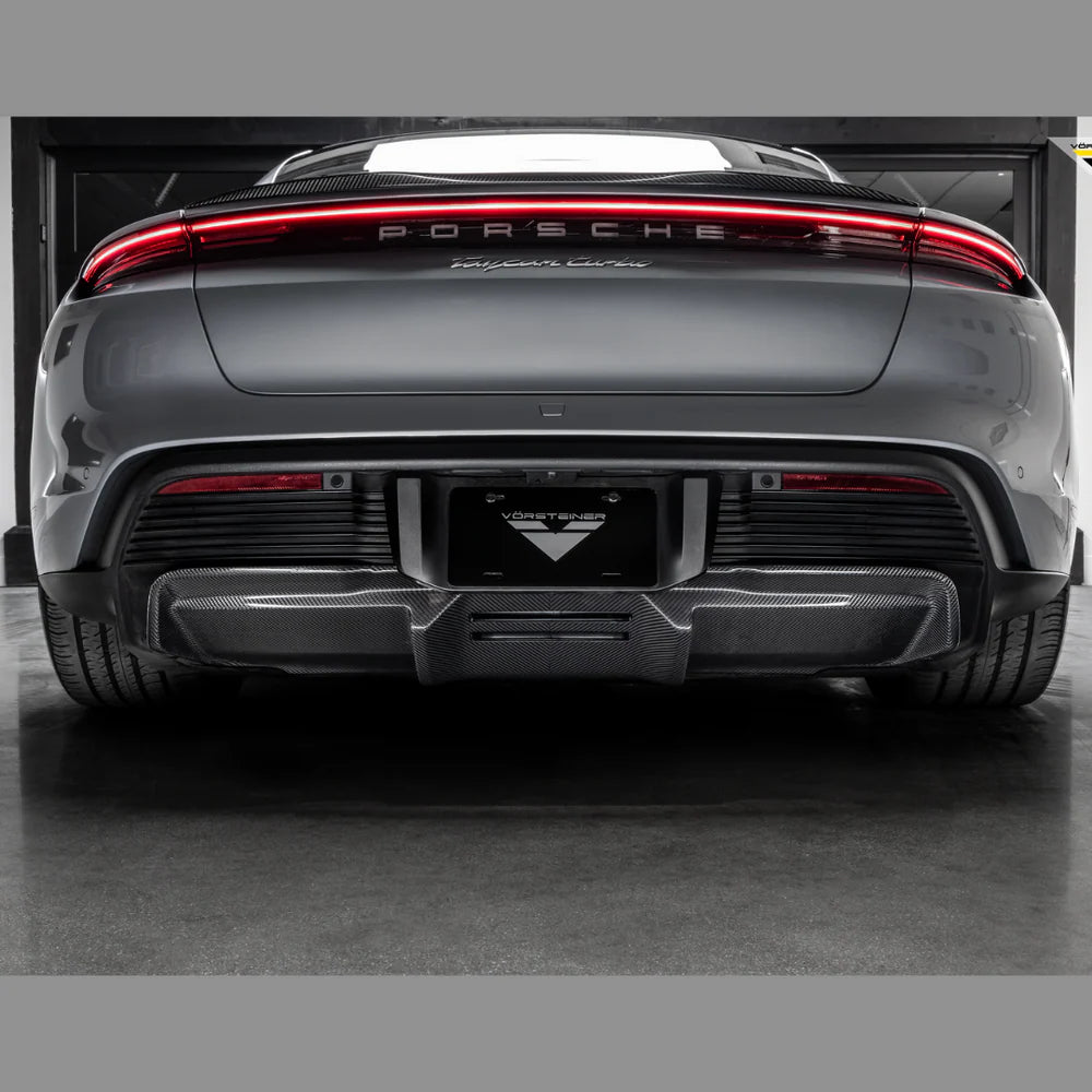 Vorsteiner GW9 Design Carbon Fiber Rear Diffuser - 2020-2024 Porsche Taycan Turbo/S
