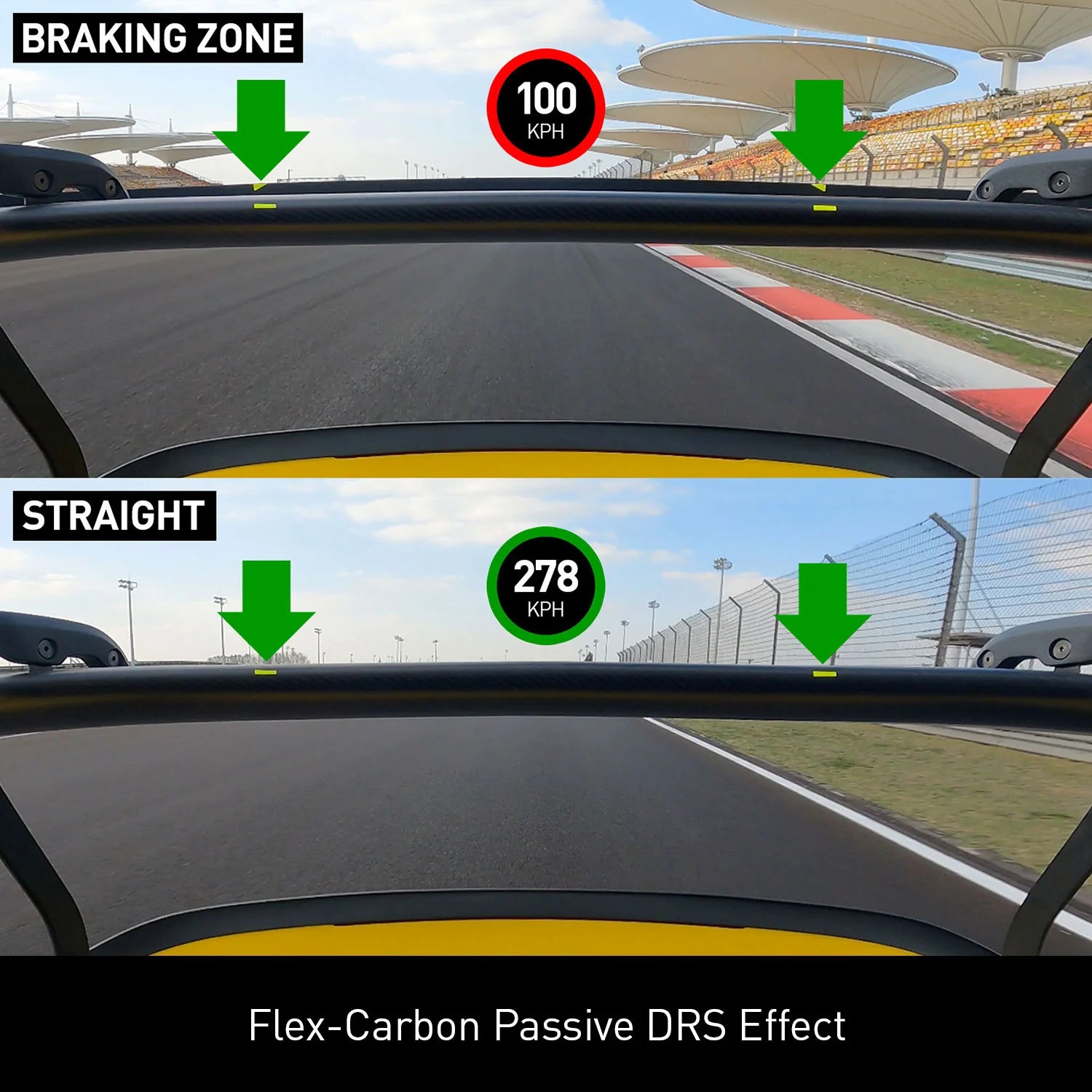 Silver Rocket SR DRS-1 Flex-Carbon Swan Neck Wing - 2022+ Porsche 718 Cayman GT4/GT4RS