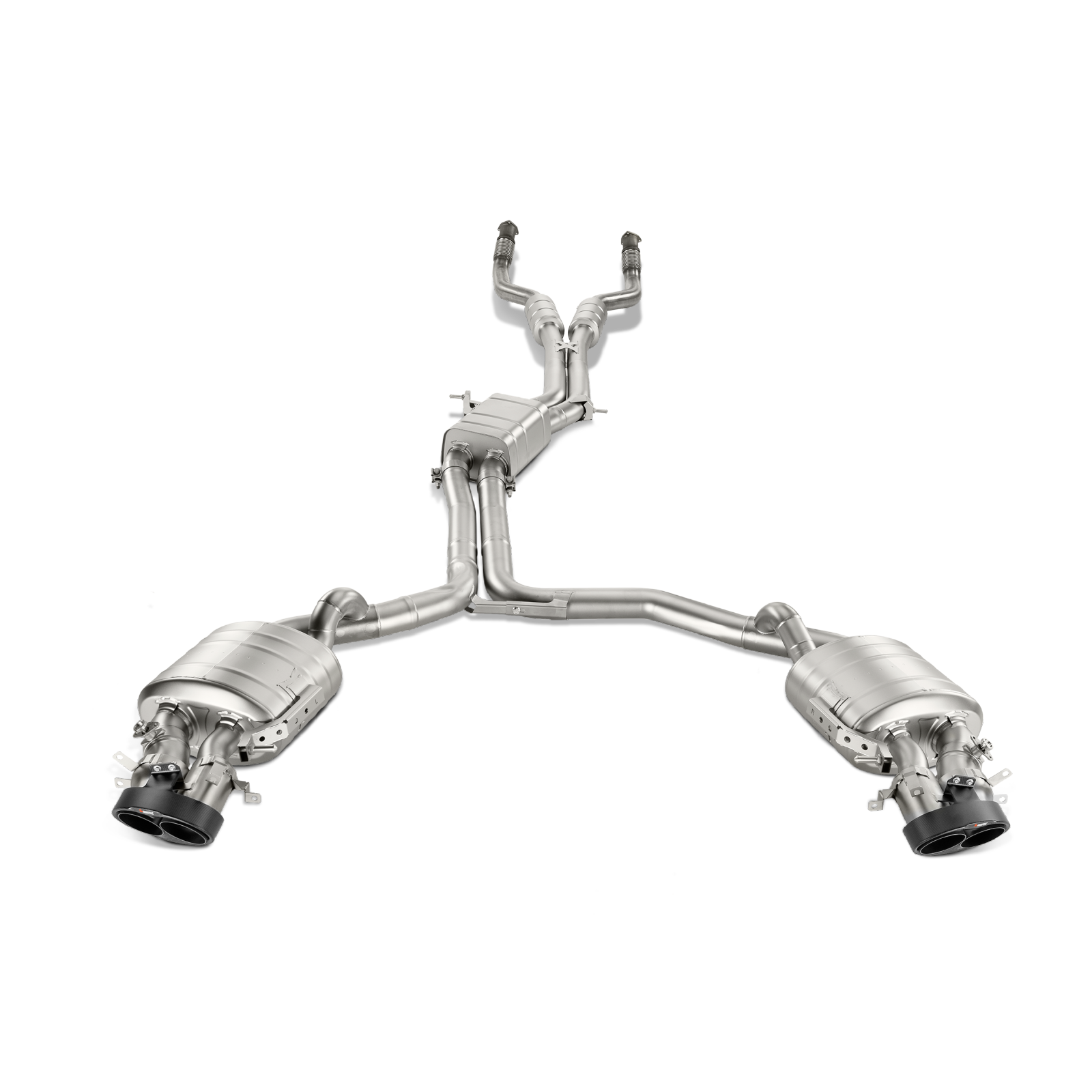Akrapovič Evolution Line Catback Exhaust (Titanium) w/Carbon Tips - 2014-2017 Audi RS7 Sportback (C7) - T1 Motorsports