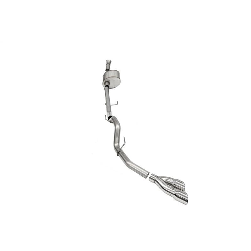 Corsa 2021-2022 Ford F-150 Regular Cab/ 8in Bed 5.0L V8 Xtreme Cat-Back Single Side Exit-Polished - T1 Motorsports