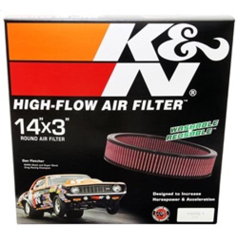 K&N Replacement Air Filter GM CARS & TRUCKS, V8, 1966-84