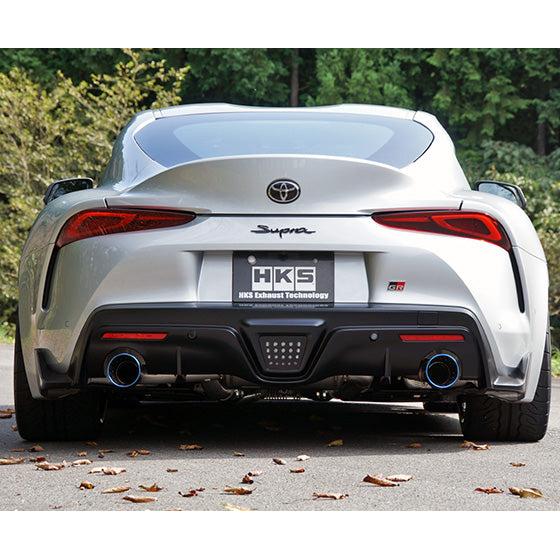 HKS Super Turbo Muffler Catback Exhaust - 2020+ Toyota GR Supra 2.0T - T1 Motorsports