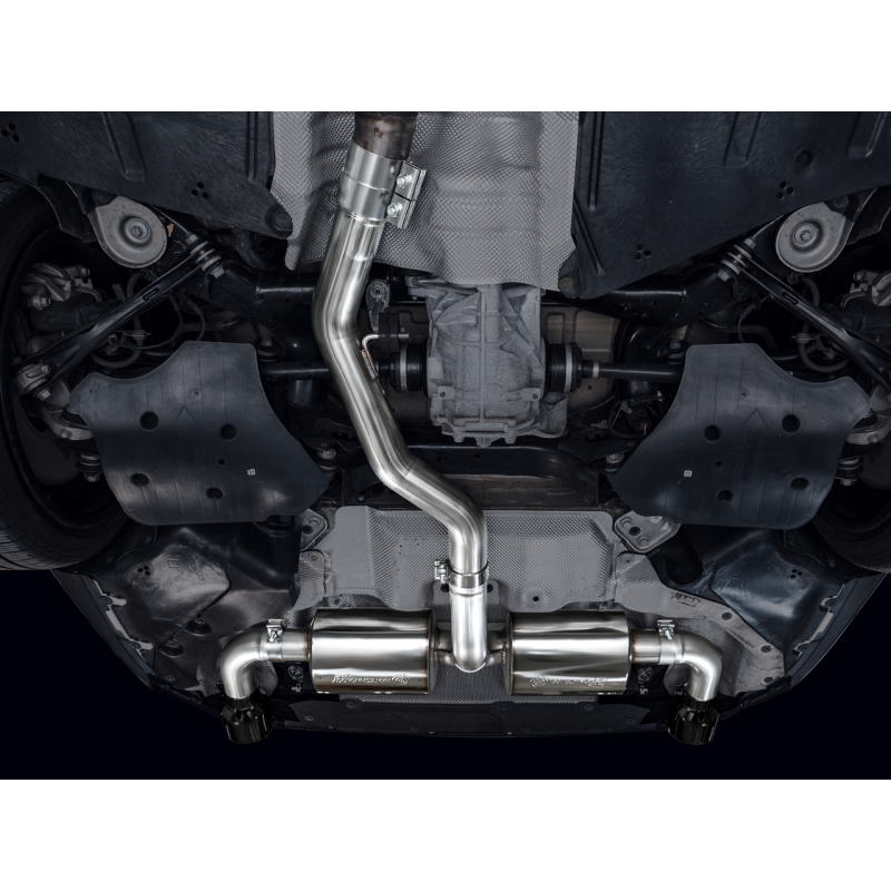 AWE 19-23 BMW 330i / 21-23 BMW 430i Base G2X Touring Axle Back Exhaust - Diamond Black