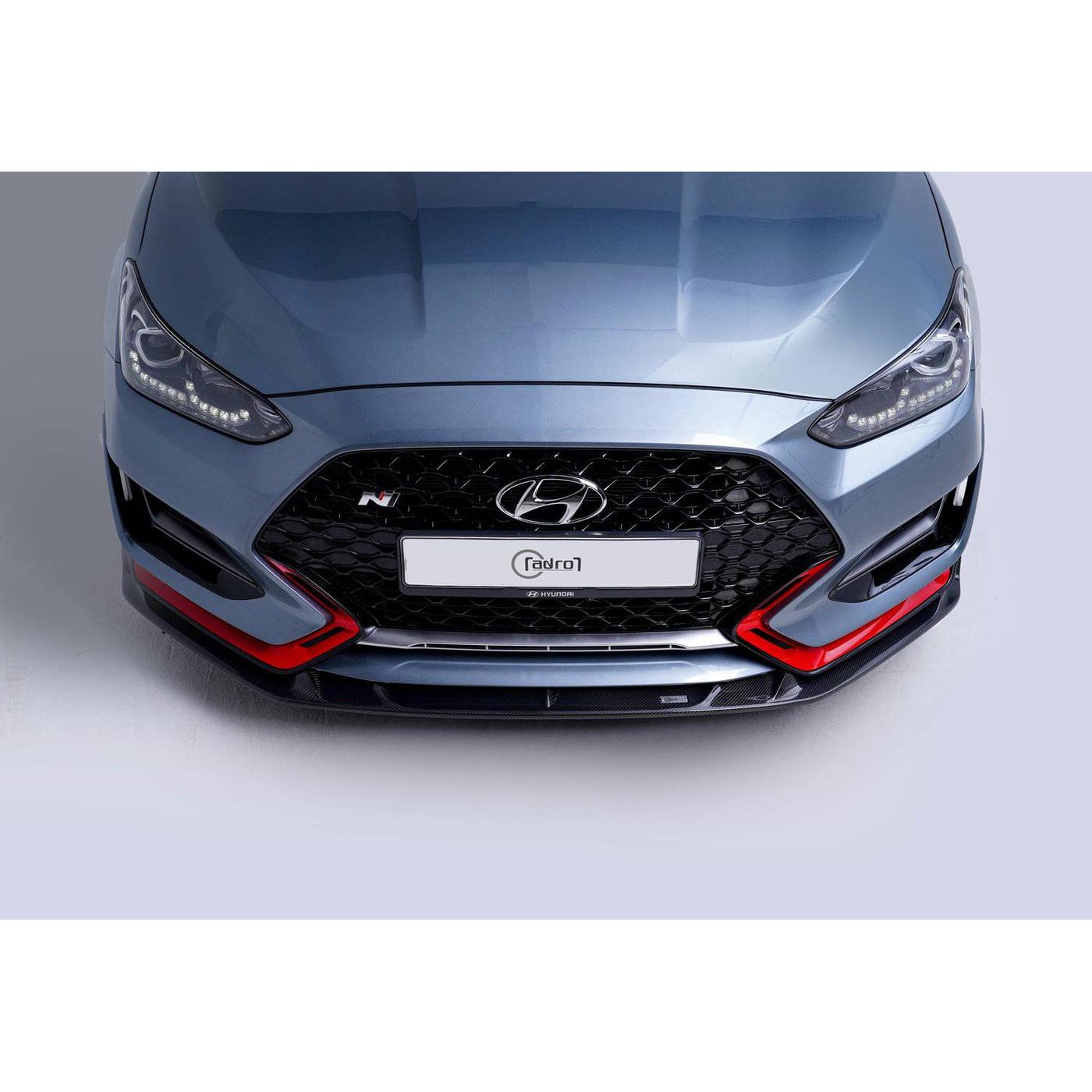 ADRO Hyundai Veloster N Carbon Fiber Front Lip V2 (Type A) (2019-2022)