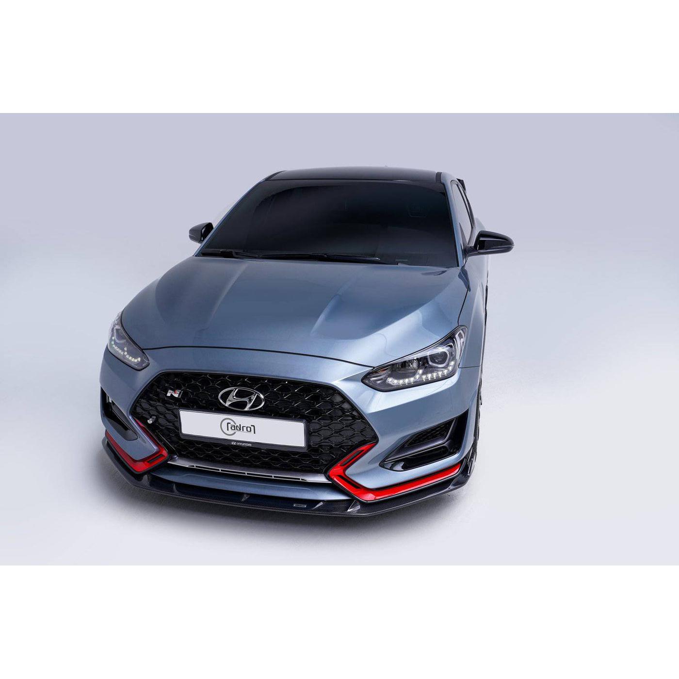 ADRO Hyundai Veloster N Carbon Fiber Front Lip V2 (Type A) (2019-2022)