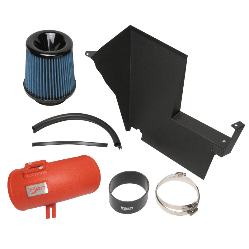 Injen Short Ram Air Intake System Wrinkle Red Finish - 2020 BMW M340i