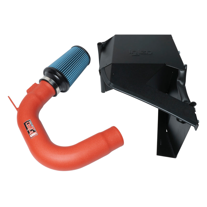 Injen Wrinkle Red Cold Air Intake - 15-21 Subaru WRX