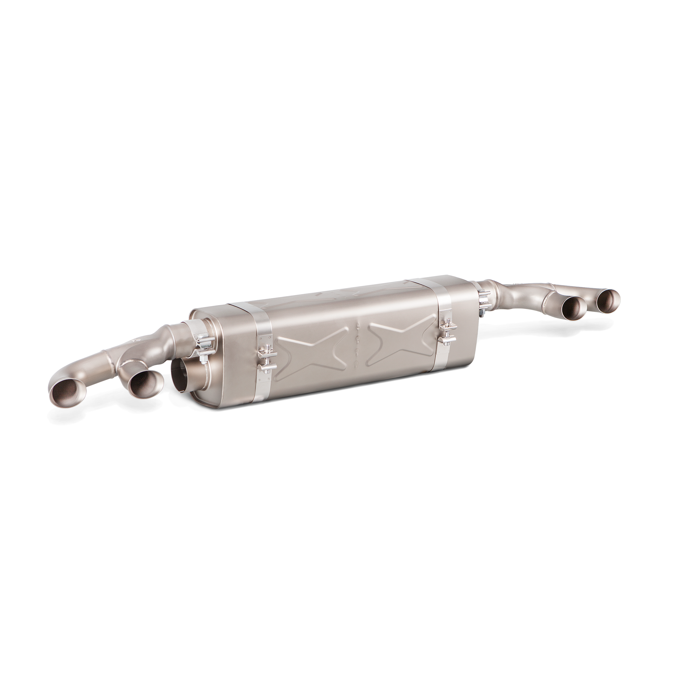 Akrapovič Slip-On Line Exhaust (Titanium) w/o Diffuser - 2016-2019 Porsche 911 Turbo/Turbo S (991.2) - T1 Motorsports