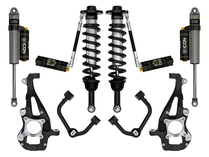ICON 21-24 Ford F150 4WD 3.5-4.5in Stage 4 Suspension System - Tubular CDCV