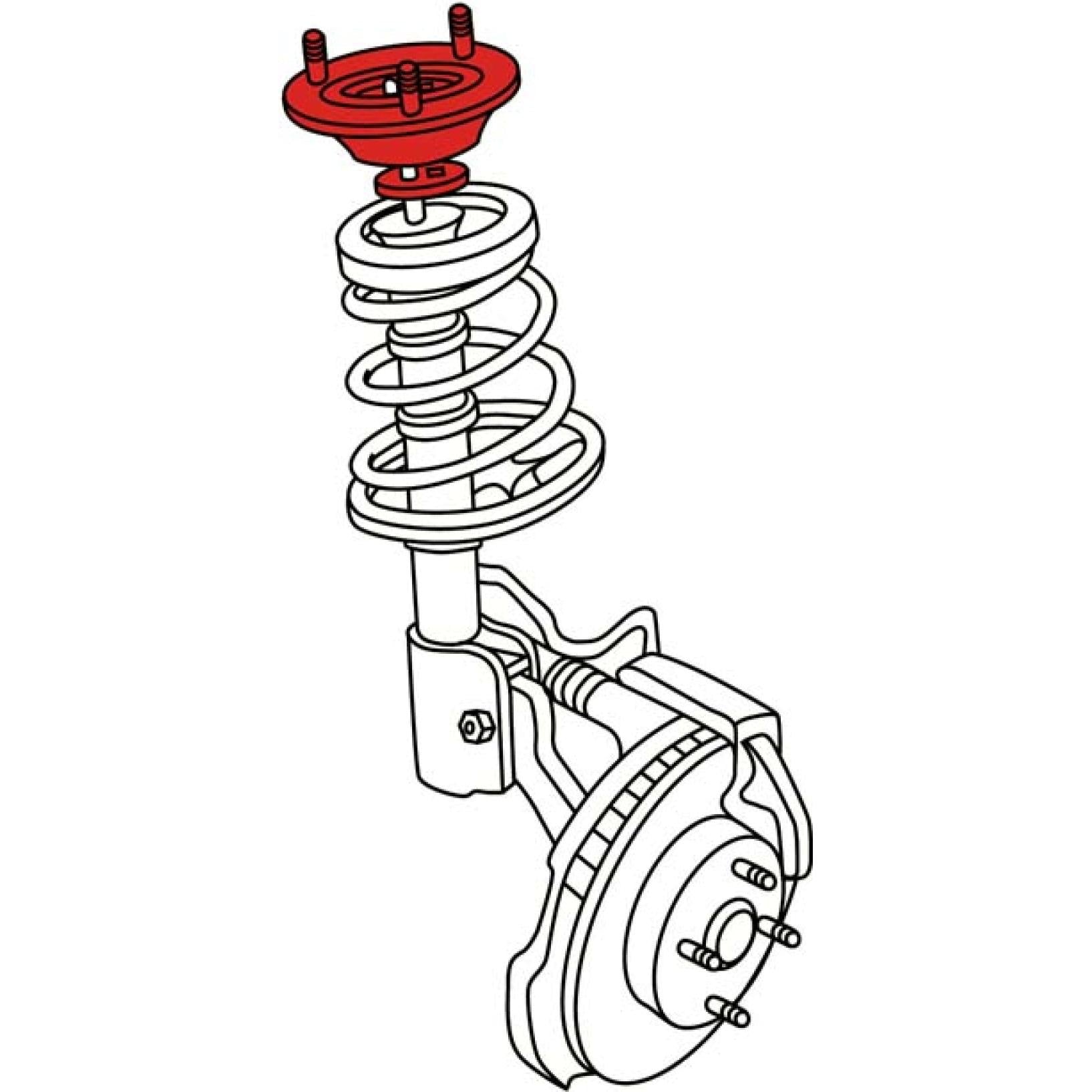 SPC Performance 00-10 Ford Focus Front Adjustable Strut Mount
