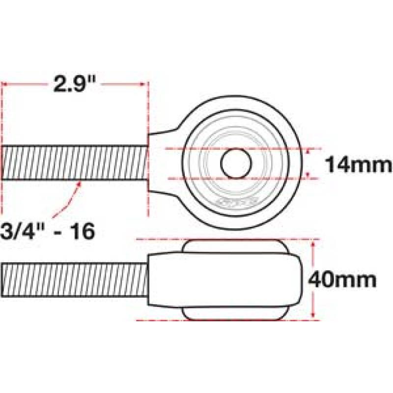SPC Performance XAXIS Rod End Ball Joint - T1 Motorsports