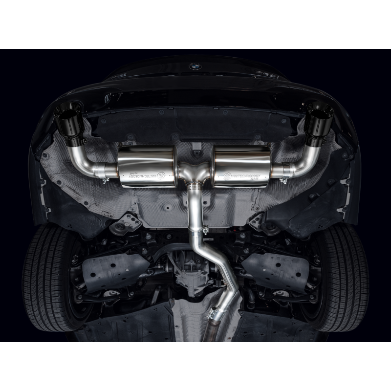 AWE 19-23 BMW 330i / 21-23 BMW 430i Base G2X Touring Axle Back Exhaust - Diamond Black