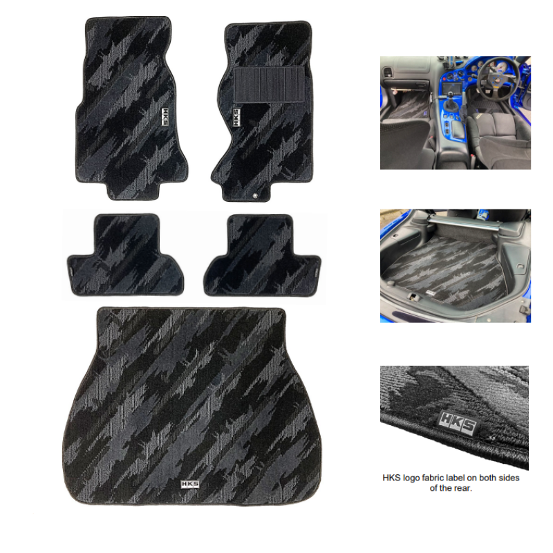HKS FLOOR MATS FD3S FULL SET OCT RHD