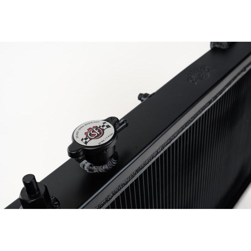 CSF 92-00 Honda Civic w/K-Swap V3 Radiator - Black Finish